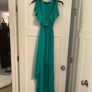 Lulu’s Emerald green high low dress